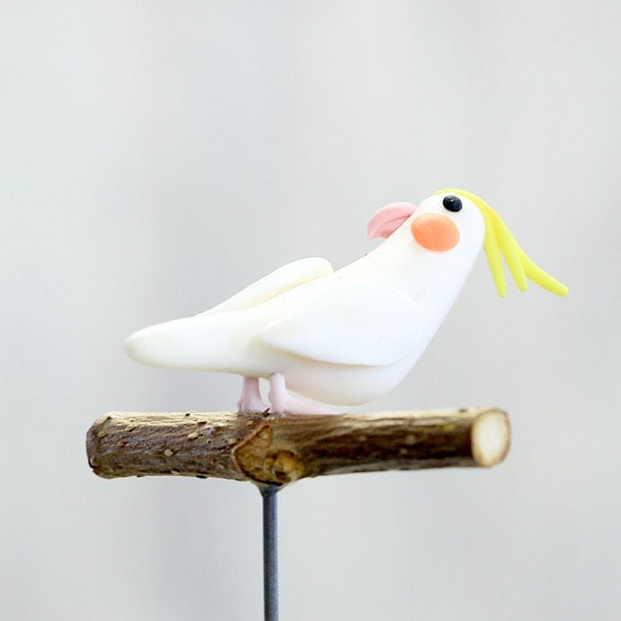 手作り」フラワーピック・オカメインコちゃん | [公式]e-花屋さん