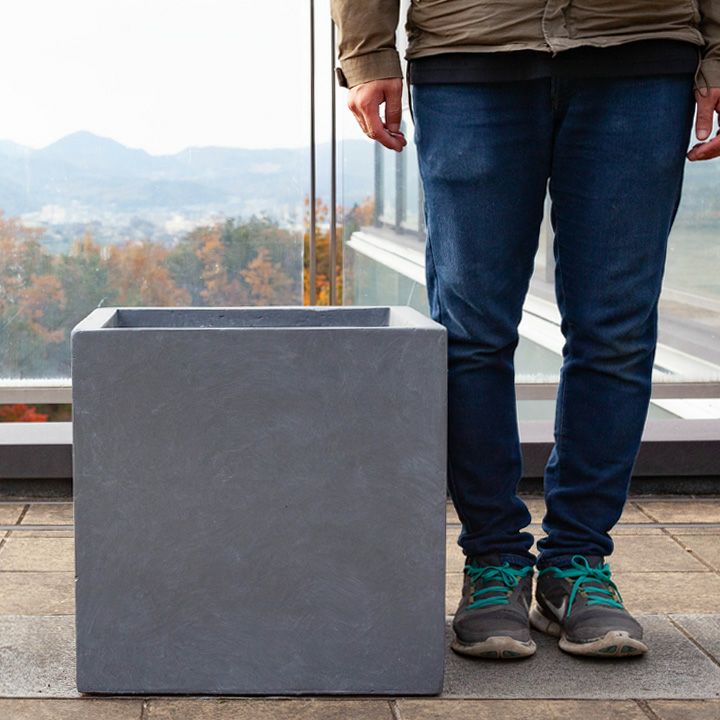 大型スクエア植木鉢（45cm）OS45【送料無料・同梱不可】 | [公式]e