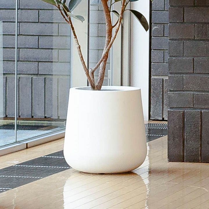ぽってりとした姿が愛らしい植木鉢（45cm）PO45※同梱不可商品です