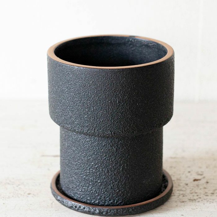 ザラっとした質感。渋カワ陶器鉢（12.5cm） | [公式]e-花屋さん