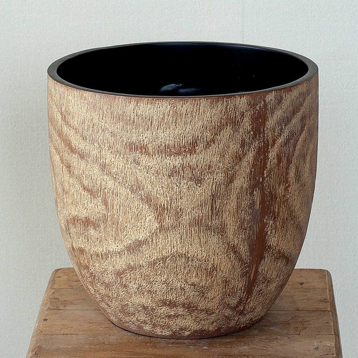 コンパクトで、いい感じの木目鉢（31cm）KI31※同梱不可 | [公式]e-花屋さん