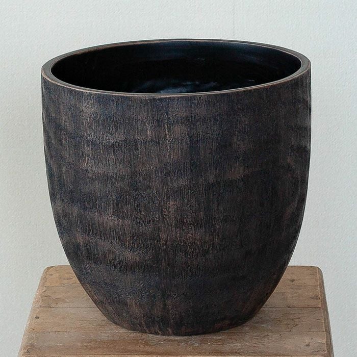 コンパクトで、いい感じの木目鉢（31cm）KI31※同梱不可 | [公式]e-花屋さん