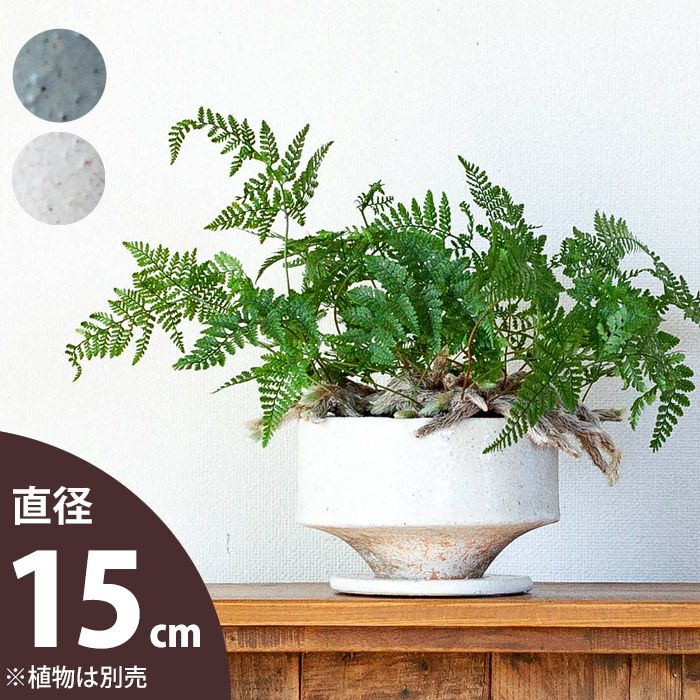 個性的な形の陶器鉢｜3～3.5号サイズ植物の植替え、寄せ植えに