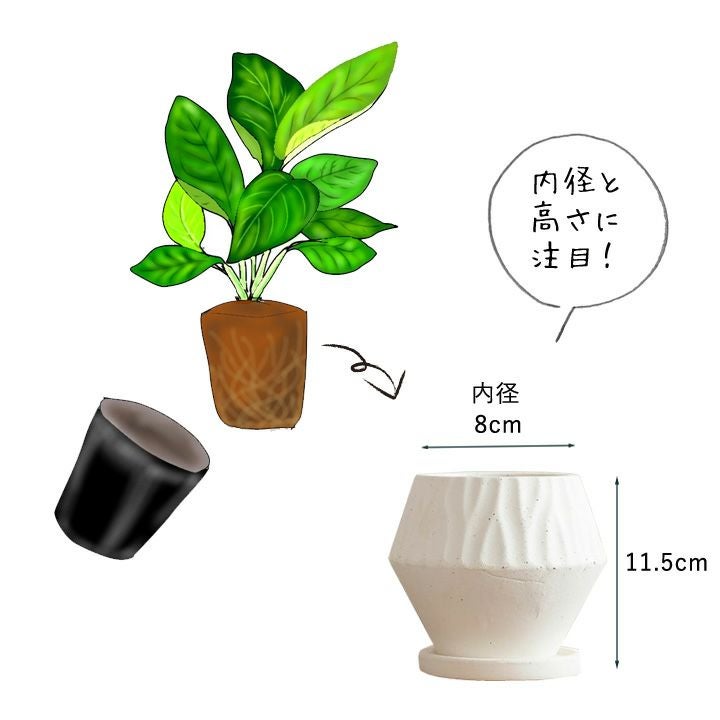 シンプルだけど、形がおもしろい！菱形＆マットな質感の陶器鉢