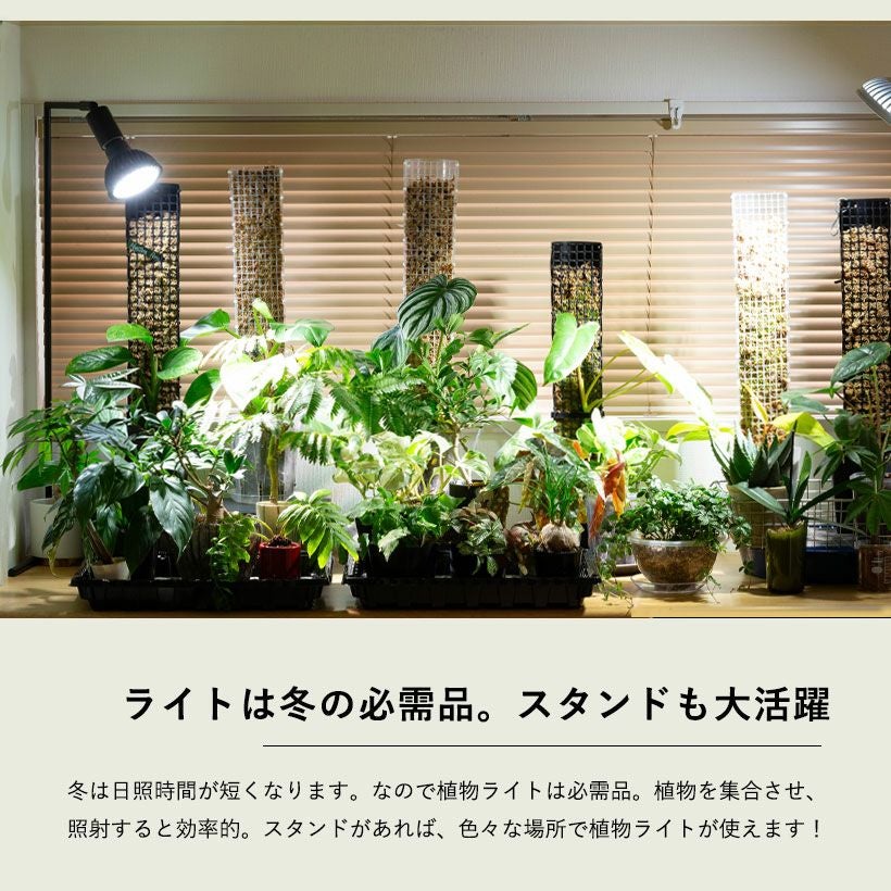 植物ライトのスタンド｜高さ2種類おしゃれタイプ（バレル）