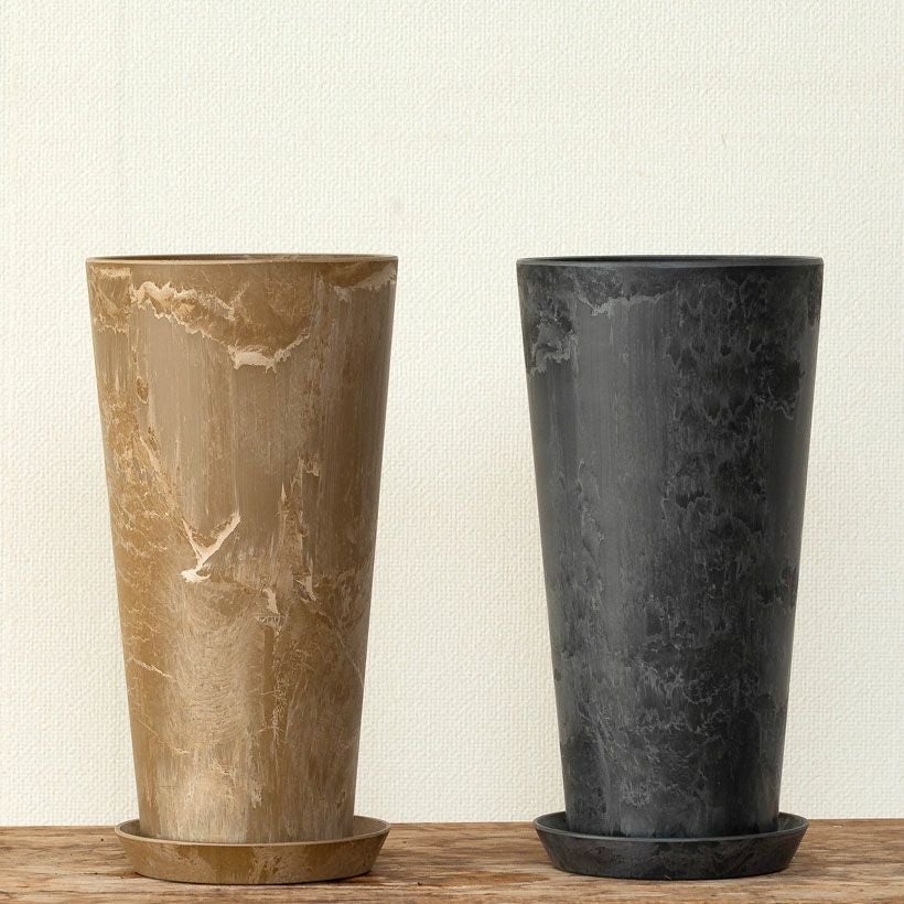 縦長ロング。アートストーン樹脂POT（4号～5号鉢向け）