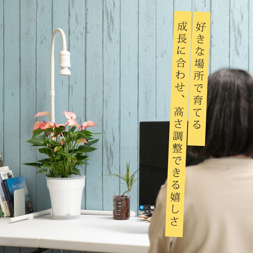 タイマー付き！倒れにくい植物ライトスタンド｜プラエリアソケット